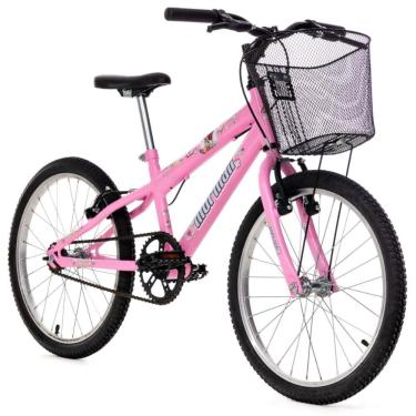 Imagem de Bicicleta Aro 20 MTB Com Cesta C23 V-Brake Sweet Girl  Rosa - Mormaii