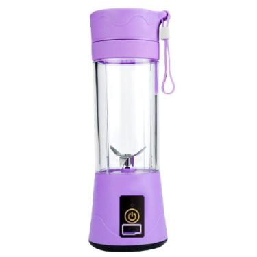 Imagem de Mini Liquidificador De Copo Portatil Recarregável Usb - Roxo
