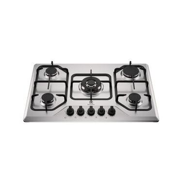 Imagem de Cooktop Electrolux 5 Bocas Experience Inox Grades Duplas Ferro Fundido (KE5XC)
