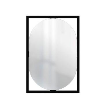 Imagem de Espelho Decorativo Float Preto 63x43cm Oblongo