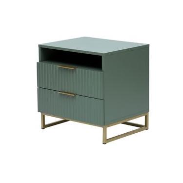 Imagem de Mesa de Cabeceira Ondulada Verde - Westwing Collection Verde