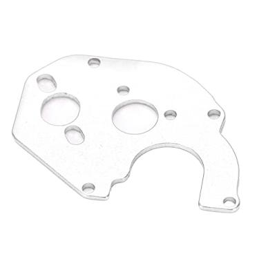 Imagem de SIWOTED RC Metal Placa de motor Caixa de engrenagens Suporte fixo para Axial SCX24 90081 C10 1/24 RC Car (Prata)