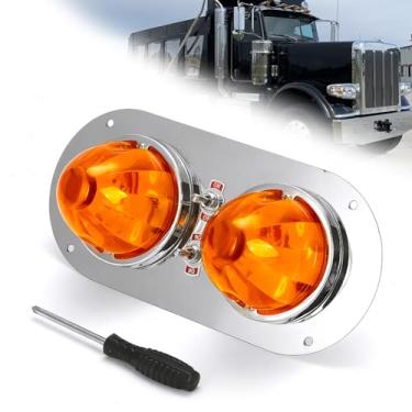 Imagem de WIKIBB Kit de suporte de luz âmbar melancia com controle de interruptor para Peterbilt 359/379/389 W900L