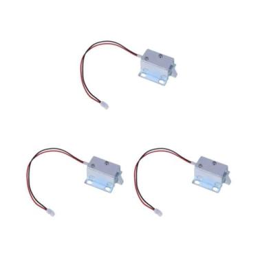 Imagem de Fechadura Elétrica De 12V Anti-vibração Solenoide Universal Baixo Cons