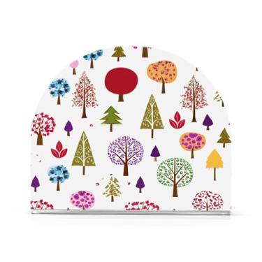 Imagem de Qilmy Porta-guardanapos de acrílico para árvores, suporte de lenços de mesa independente transparente, dispensador de papel de coquetel para cozinha, jantar, restaurante, bar, decoração, 1 pacote