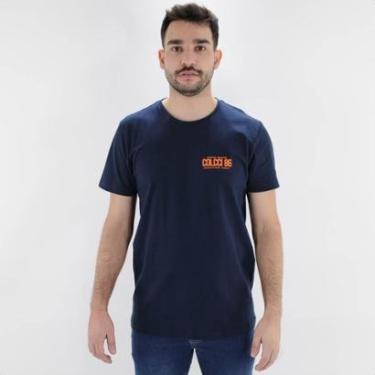 Imagem de Camiseta Colcci Manga Curta Com Estampa Azul Escuro - Masculino-Masculino
