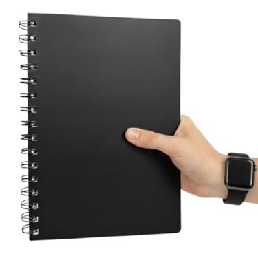 Imagem de Agenda Média 14,5 x 21 cm Espiral Diária Spice Preta, Capa Preta 80 Folhas , Agenda 2026 Diária | Planner Executivo Capa Preto | Caderno de Anotações Profissional A5 para Trabalho e Organização (Preto),