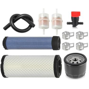 Imagem de Hippotech Filtro de ar interno e externo para Kawasaki 11013-7044 11013-7045 FX651V FX691V FX730V FX1000V FX850V AF25552 AF25551 11013-7019 11013-7020 com 4 9065 Kit de ajuste de filtro de óleo 7007