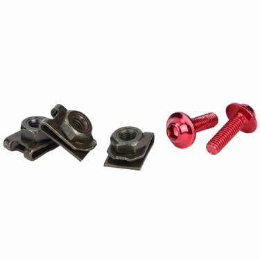 Imagem de AUNMAS Kit de Fixação de Parafuso de Carenagem de Motocicleta, 10 Parafusos M5 e Clipes de Velocidade Ajuste Universal para Scooters de Bicicletas, Revestimento de Rack de Alumínio Resistente à