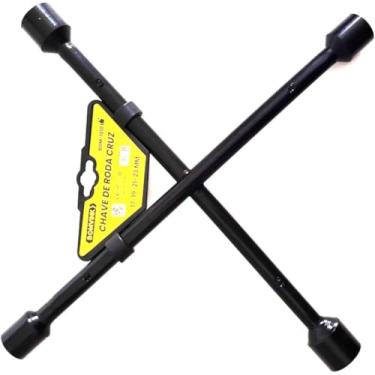 Imagem de Chave de Roda Cruz Universal Profissional 17 19 21 23 mm – Alta Resistência e Encaixe Perfeito para Qualquer Veículo