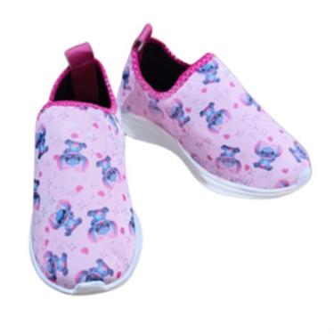 Imagem de Tênis Infantil Menina Estampado Leve Conforto Calce Fácil-Feminino