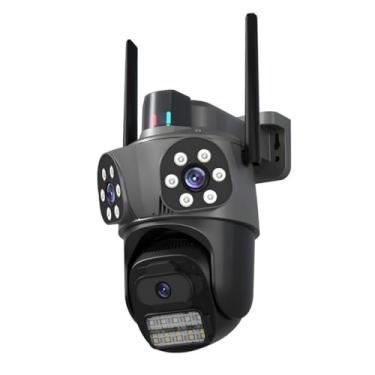 Imagem de ANJ.GG Câmera de Segurança Interna/Externa, Estilo Domo, 1080p/720p, Detecção de Movimento, Monitoramento Residencial, I29, Wi-Fi/Com Fio, Visão Noturna, Áudio Bidirecional, AC/DC, Wi-Fi