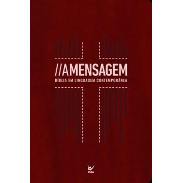Imagem de Bíblia A Mensagem Letra Gigante Vermelha - Bíblia Em Linguagem Contemp