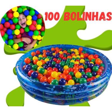 Imagem de Piscina de Bolinha Inflável Infantil 252 Litros 100 Bolinhas Meninos M