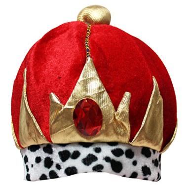 Imagem de Petitebella Chapéu de coroa de príncipe fantasia infantil unissex (tamanho único, vermelho)