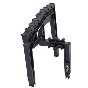 Imagem de Diydeg Suporte para Taco de Golfe, Moldura Ajustável de Plástico Com Largura de 20-25 Cm para 9 Tacos, Com Posições de Taco Separadas e Estrutura de Dentes para Simuladores de Sacos de