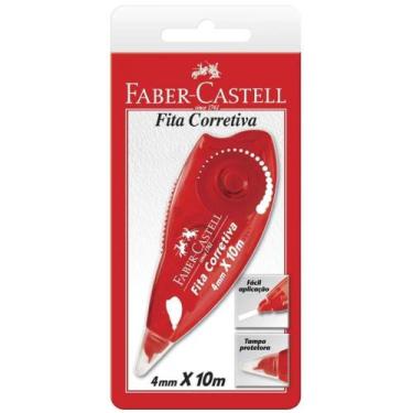Imagem de Fita Corretiva 10m x 4mm com Tampa Protetora - Faber-Castell