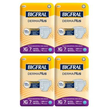 Imagem de Fralda Geriátrica Descartável Bigfral Derma Plus XG 28 Unid