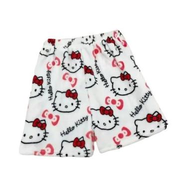 Imagem de Pijamas De Flanela Hello Kitty Para Mulheres Em Tamanho Plus, Calças C