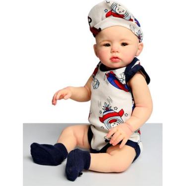 Imagem de Bebê Reborn Menino Abigail Corpo de Silicone Realista - Mundo kids