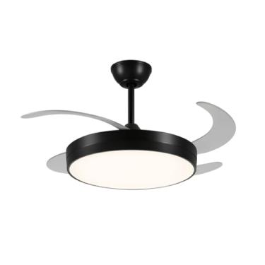 Imagem de Ventilador Teto Luz Led Dimerizável Retrátil 6 Velocidades