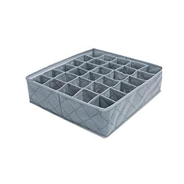 Imagem de Organizador com Divisórias e 30 Gavetas Caixa de Armazenamento para Armário Meias Calcinhas Gravatas Roupas em Tecido Não Resistente