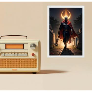 Imagem de Quadro Umbanda Exu Tiriri 33X24Cm - Com Vidro