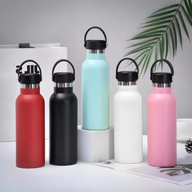Imagem de Garrafa Térmica com Tampa de Inox, Alça, 500 ml, Várias Cores