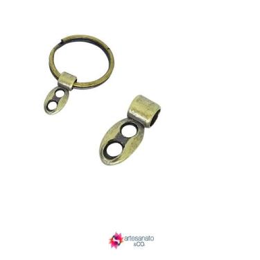 Imagem de Kit c/50 pçs de Engate para Argola de Chaveiro I-6130 - Artesanato &am