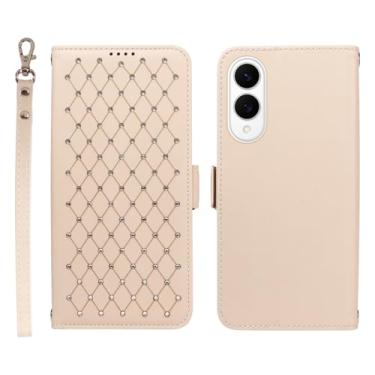 Imagem de Jcxtrombulous Capa carteira para Samsung Galaxy S25 Edge com bloqueio RFID, compartimentos para cartões e suporte | Capa fólio de couro PU com alça de cordão - Capa para Galaxy S25 Edge (6,7 polegadas