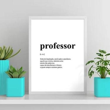 Imagem de Quadro Definição Professor 45X34Cm