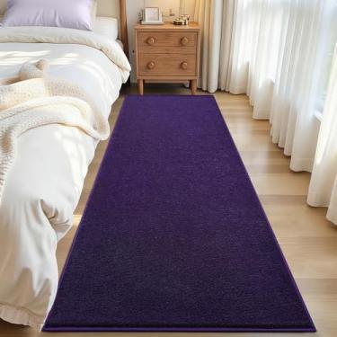 Imagem de ISEAU Tapete de corredor 5 x 15 cm para corredor, tapete macio de espuma viscoelástica com fundo de silicone antiderrapante atualizado, lavável na máquina, tapete interno felpudo para entrada de