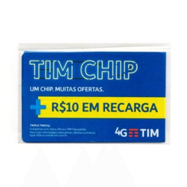 Imagem de Chip TIM Pré-Pago DDD Automático + Recarga R$10,00 - QHS