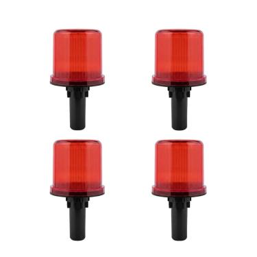 Imagem de Sinalizador Viario Solar Kit 4 Uni Estrada Rodovia Cone Emergencia Rua Alerta Obra