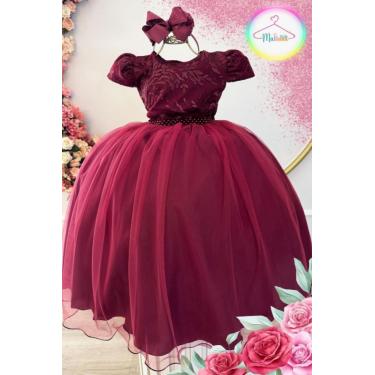 Imagem de Vestido Infantil Festa Longo Vermelho