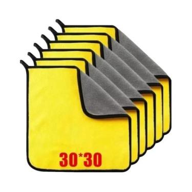Imagem de Toalhas De Microfibra Para Limpeza De Carros, Panos De Secagem Para La