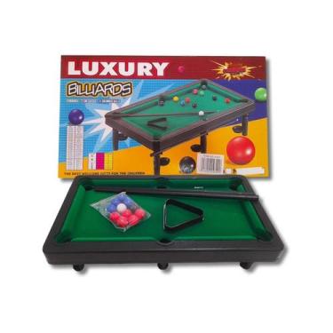 Imagem de Mini Bilhar Luxury Champion 30x17 - Sinuca Infantil 11 Bolas