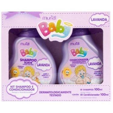 Imagem de Kit Shampoo e Condicionador Baby Muriel Original  100 ml, LAVANDA