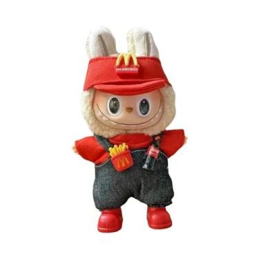 Imagem de Boneca Labubu Série Fast Food: Roupa, Sapatos E Acessórios De Moda (Ba