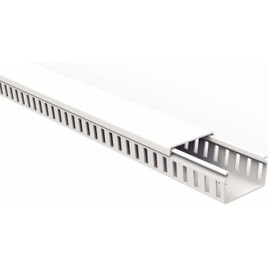 Imagem de Canaleta Para Painel Tramontina Semiaberta Branca 50x50x2000mm Tramontina