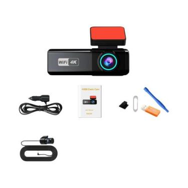 Imagem de Câmera Veicular 4K WIFI 2160P Aprilboy DVR Com Lentes Frontal E Trasei