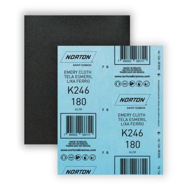 Imagem de Folha De Lixa Ferro/pano Grão 180 Norton K246