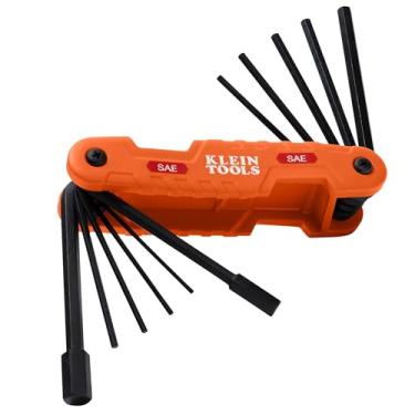 Imagem de Kit de chaves hexagonais Klein Tools 70550, 11 tamanhos SAE