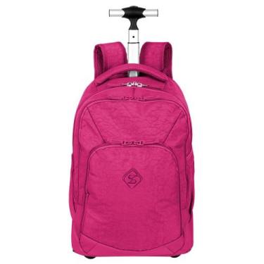 Imagem de Mochila Carrinho 2 em 1 Sestini Rolling Crinkle Rosa - Pink, Rosa