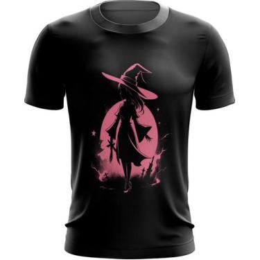 Imagem de Camiseta Dryfit Bruxa Halloween Rosa Festa 1 - Kasubeck Store®, G