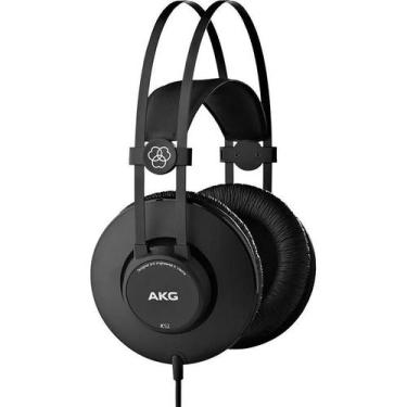 Imagem de Fone de Ouvido AKG K52 Preto Headphone DJ Estúdio Palco