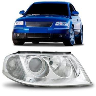 Imagem de Farol Passat 2001 2002 2003 2004 2005 Elétrico Sem Motor - TYC, Direit