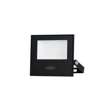 Imagem de Refletor Blumenau Led Play 30w Preto Bivolt 6500k Luz Branca - BLUMENA