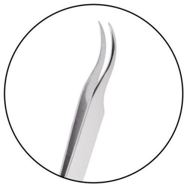 Imagem de Pinça Profissional Curva para Alongamento de Cílios TW-141 Klass Vough