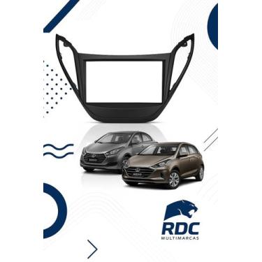 Imagem de Moldura Central Painel 2 Din Hyundai Hb20 Hb20s Multimídia Dvd - Ludov